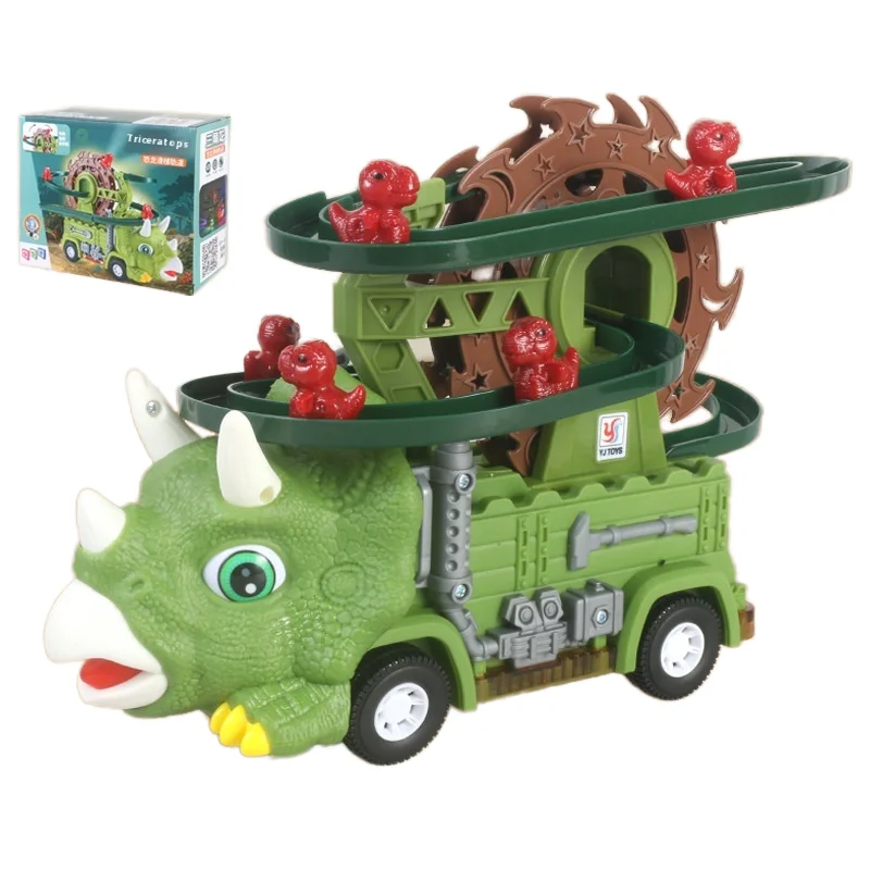 Električna Triceratops Roler-Koster Igračka sa Muzikom i Rotirajućim Točkom | Dino Staza sa Penjanjem i Klizanjem Električna Triceratops Roler-Koster Igračka sa Muzikom i Rotirajućim Točkom | Dino Staza sa Penjanjem i Klizanjem