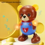 Plesni meda igračka – Svetleći muzički električni medvedić za decu - Slika 3