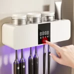 Pametan Držač Četkica sa UV Sterilizatorom i Sušilicom – Efikasna Sterilizacija i Održavanje Higijene - Slika 2
