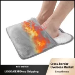 Prikaz grejača u upotrebi kod kuće kako se stopala greju