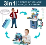 Dečiji doktor set 3u1 – igračka sa stetoskopom i medicinskim alatima za kreativnu igru (za uzrast 3+) - Slika 2