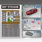 Prenosivi Parking Set Igračka sa Raskrsnicama i Stazom | Konstrukcioni Parking za Decu - Slika 2