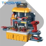 Dečiji set alata 3 u 1 – Radni sto, kofer i kolica za malu gradnju - Slika 5