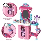 Dečiji šminka kofer 3 u 1 – Mobilna šminka, stolić i kofer za male dame - Slika 5