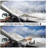 Prenosivi auto grejač i ventilator 2 u 1 – brzo grejanje i hlađenje vetrobrana - Slika 5