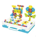 Električna edukativna igračka bušilica-srafciger sa kreativnim blokovima (DIY mozaički set) - Slika 3