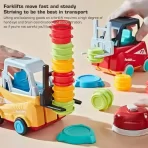 Montesori sto igra – edukativna slagalica sa viljuškarom za razvijanje logike i koordinacije - Slika 4