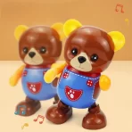 Plesni meda igračka – Svetleći muzički električni medvedić za decu - Slika 4