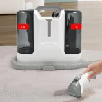 Električni parni čistač i usisivač za podove i tepihe – ručni paročistač 400 W, kapacitet 1.8 L - Slika 3