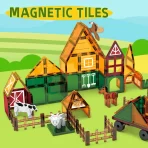 Pastelni magnetni set farma – 3D edukativna igračka sa životinjama za decu - Slika 5