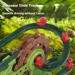 Električna Triceratops Roler-Koster Igračka sa Muzikom i Rotirajućim Točkom | Dino Staza sa Penjanjem i Klizanjem - Slika 3