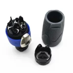 Sivi Speakon Konektor 4-Pin – Muški Audio Priključak za Zvučnike - Slika 3