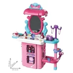 Dečiji šminka kofer 3 u 1 – Mobilna šminka, stolić i kofer za male dame - Slika 3