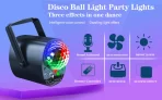 LED DISKO LASER „3 u 1“ pokretna disko/party svetiljka za praznike i događaje - Slika 4