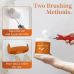 Bela farba sa valjkom za popravku zidova – brzo prekrivanje fleka i ogrebotina - Slika 2