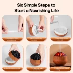 Prenosivi ovlaživač vazduha sa efektom veštačke vatre – 300ml USB mini difuzer sa aktivnim ugljem - Slika 4