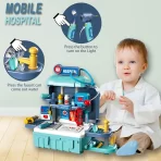 Dečiji doktor set 3u1 – igračka sa stetoskopom i medicinskim alatima za kreativnu igru (za uzrast 3+) - Slika 4