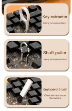 Prenosivi set za čišćenje 21 u 1 – četkica, olovka i mini usisivač za laptop, tastaturu, kameru i telefonVišenamenski set za čišćenje laptopa, tastature, kamere i telefona - Slika 4