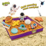 Šareni astronaut set – edukativna svemirska igračka za decu za igru sa magičnim peskom - Slika 3