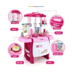 Dečija kuhinja igračka set – velika pink kuhinja za male kuvare - Slika 3