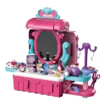 Dečiji šminka kofer 3 u 1 – Mobilna šminka, stolić i kofer za male dame - Slika 4