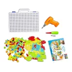 Električna edukativna igračka bušilica-srafciger sa kreativnim blokovima (DIY mozaički set) - Slika 5