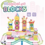 Električni edukativni set kockica – Mehanički blokovi i železnička staza - Slika 2