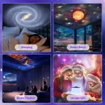 Planetarijum projektor zvezdanog neba 13 u 1 – rotirajuća LED lampa sa efektom meteora i zvezda - Slika 3