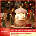 LED projektor noćno svetlo – romantična rotirajuća lampa sa muzikom i projekcijom zvezda - Slika 3