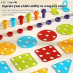 3D DIY set za sklapanje sa 490 delova – edukativni sto za decu sa šrafovima i građevinskim blokovima - Slika 5