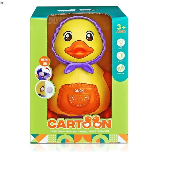 – Električna igračka žuta patka koja nosi jaja spakovana u originalnoj kutiji
