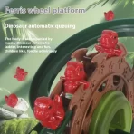 Električna Triceratops Roler-Koster Igračka sa Muzikom i Rotirajućim Točkom | Dino Staza sa Penjanjem i Klizanjem - Slika 5