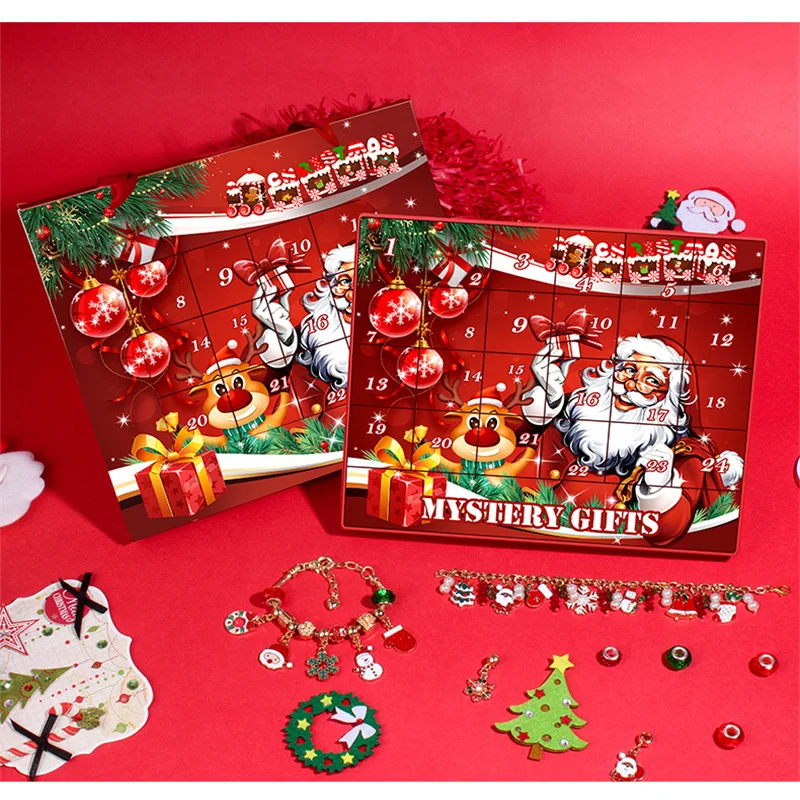 main-image-5 Božićni blind box narukvica set crveno pakovanje