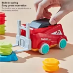 Montesori sto igra – edukativna slagalica sa viljuškarom za razvijanje logike i koordinacije - Slika 3