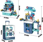 Dečiji doktor set 3u1 – igračka sa stetoskopom i medicinskim alatima za kreativnu igru (za uzrast 3+) - Slika 6