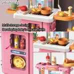 Dečija kuhinja 3u1 sa svetlom, zvukom i funkcijom prskanja vode – interaktivni set za igru uloga (49 delova) - Slika 6