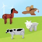 Pastelni magnetni set farma – 3D edukativna igračka sa životinjama za decu - Slika 3