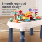 Dečiji sto za igru sa kockicama i tablom za crtanje – 2 u 1 kreativni set - Slika 2