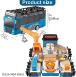 Edukativni Multifunkcionalni Autobus Igračka | Dečiji Trkački Set sa Stazom i Efektima - Slika 6