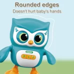 Električna igračka sova – Plesačka, svetleća i muzička igračka za bebe - Slika 2