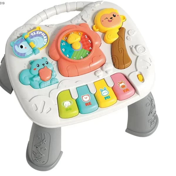 Edukativni Sto za Bebe – Muzikalna Stolica sa Svetlom i Interaktivnim Životinjama