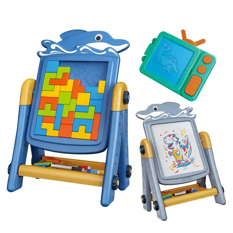 2-u-1 Multifunkcionalna Dečija Tabla za Crtanje, Muziku i Slagalice 2-u-1 Multifunkcionalna Dečija Tabla za Crtanje, Muziku i Slagalice