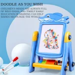 2-u-1 Multifunkcionalna Dečija Tabla za Crtanje, Muziku i Slagalice - Slika 3