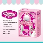 Toaletni stočić za decu sa svetlom i muzikom – Set za igru lepote sa električnim fenom - Slika 3