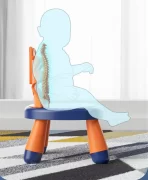 Moderna Plastična Dečija Stolica – Podesiva, Udobna i Bezbedna - Slika 4