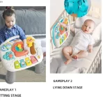 Edukativni Sto za Bebe – Muzikalna Stolica sa Svetlom i Interaktivnim Životinjama - Slika 4