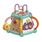 Aktivna Kocka sa Volanom – Montessori Senzorna Igračka za Decu