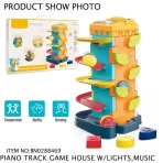 Muzički set za bebe sa svetlom – Piano toranj sa stazom i igračkama - Slika 2