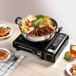 Prenosni plinski rešo sa vetrobranom za kampovanje i spoljašnju upotrebu - Slika 5