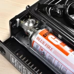 Prenosni plinski rešo sa vetrobranom za kampovanje i spoljašnju upotrebu - Slika 3